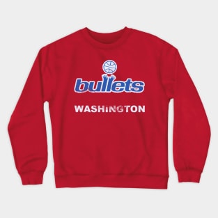 Bullets Defunct Basketball Design Crewneck Sweatshirt